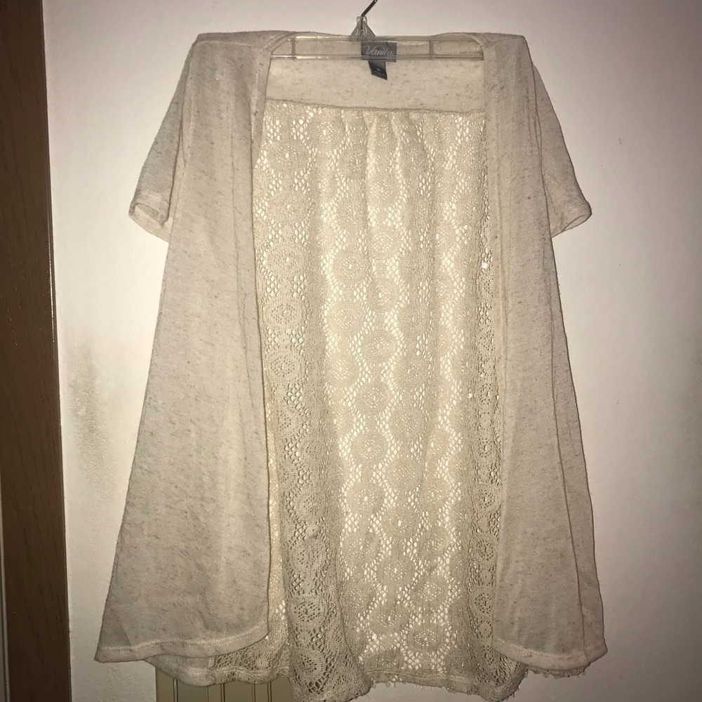 Vanity Cream-Colored Cardigan
